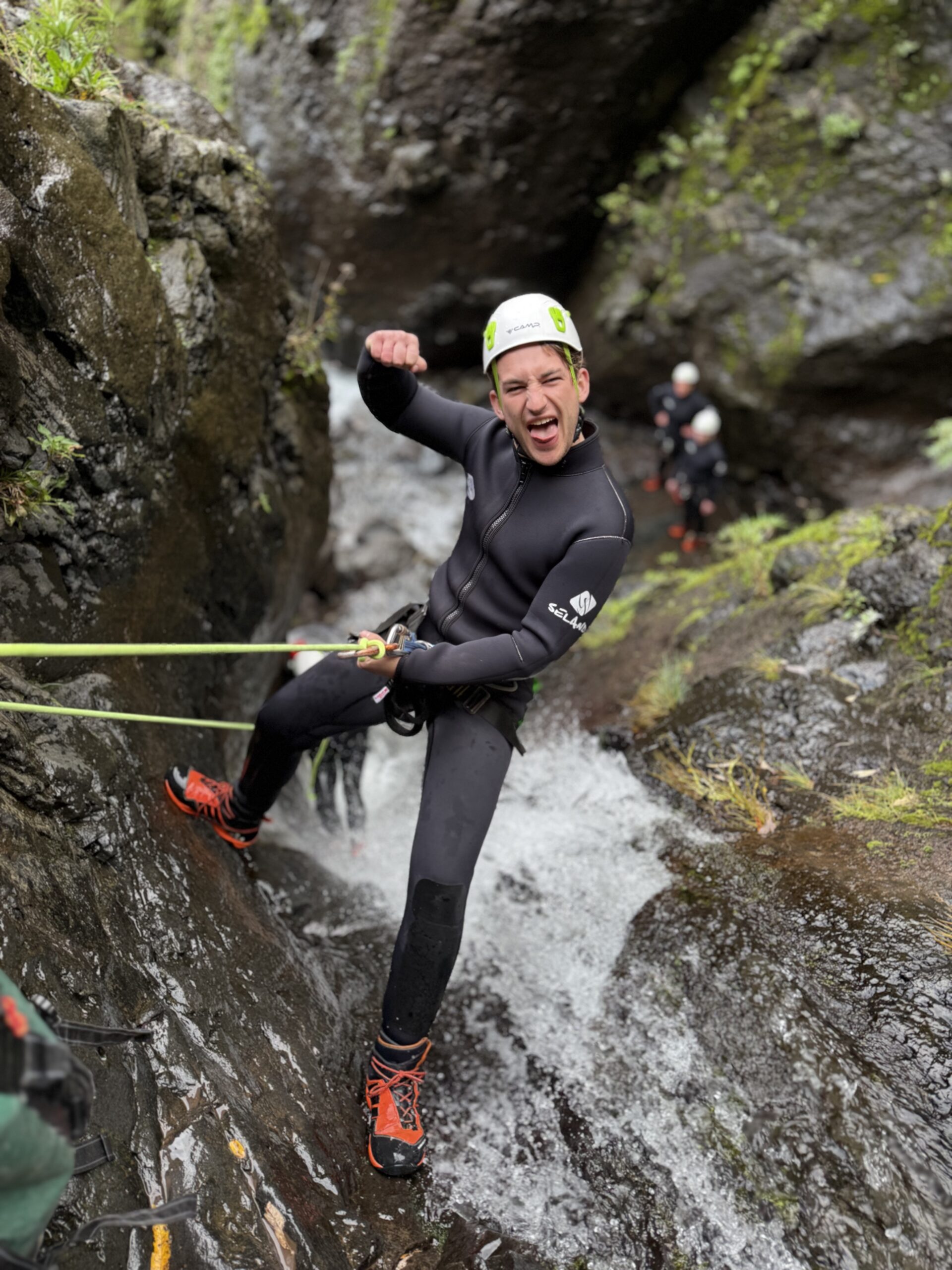 Mart tijdens canyoning testimonial
